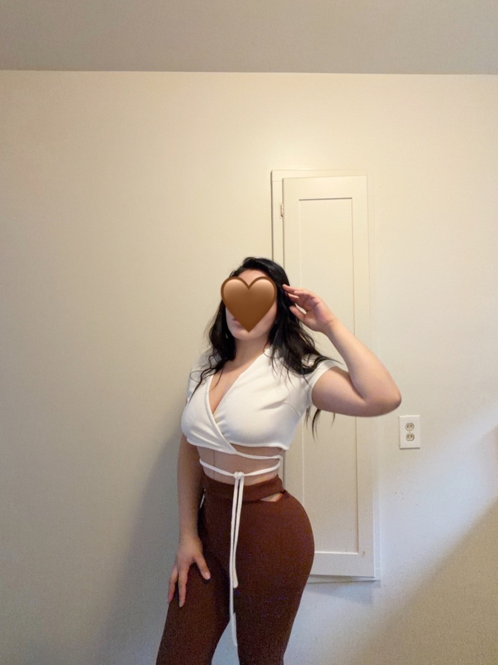 Nasty Gal Chocolate Brown High-Rise Flare Pants